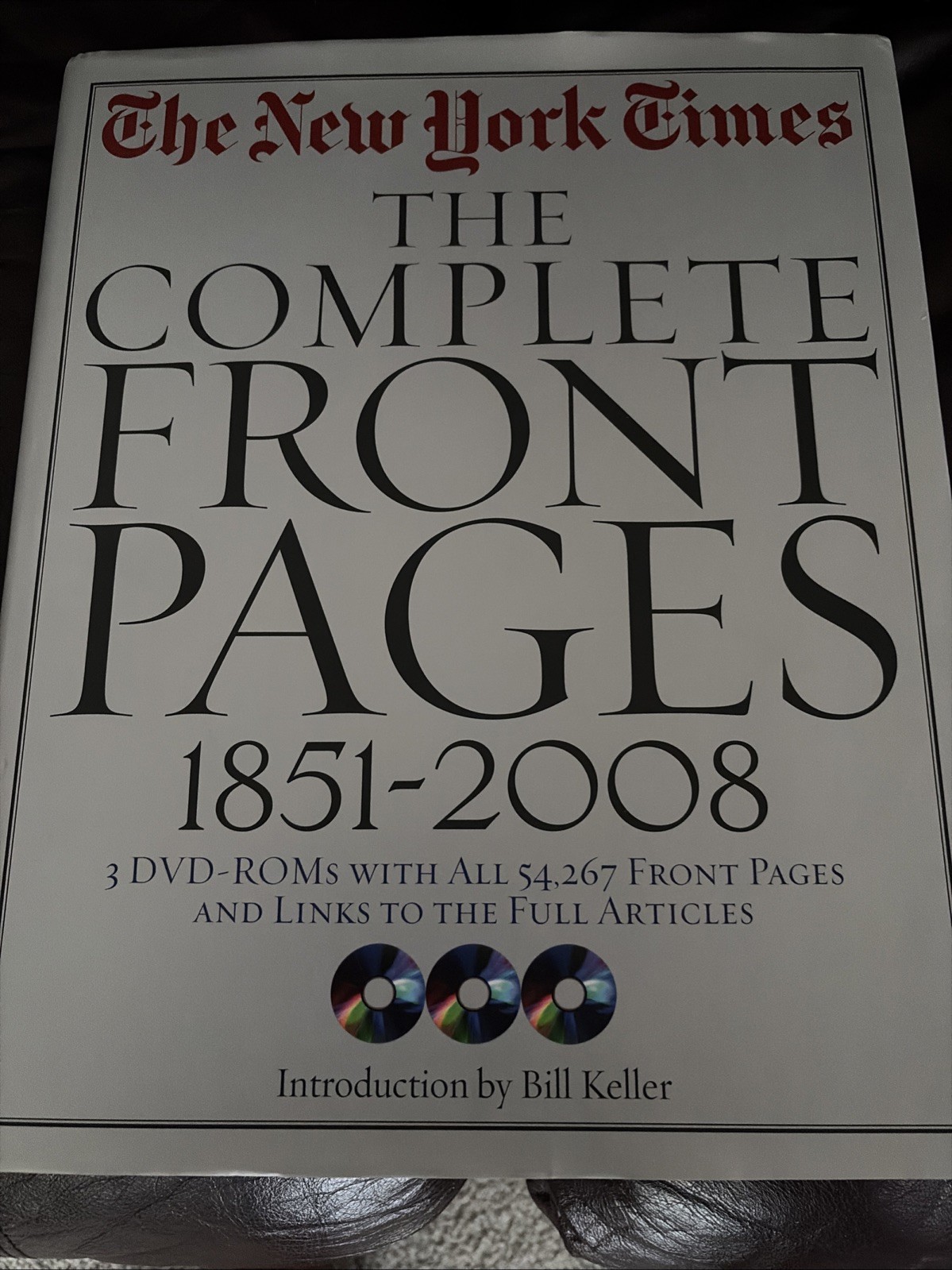 New York Times: the Complete Front Pages : 1851-2008 by The New York Timesb324