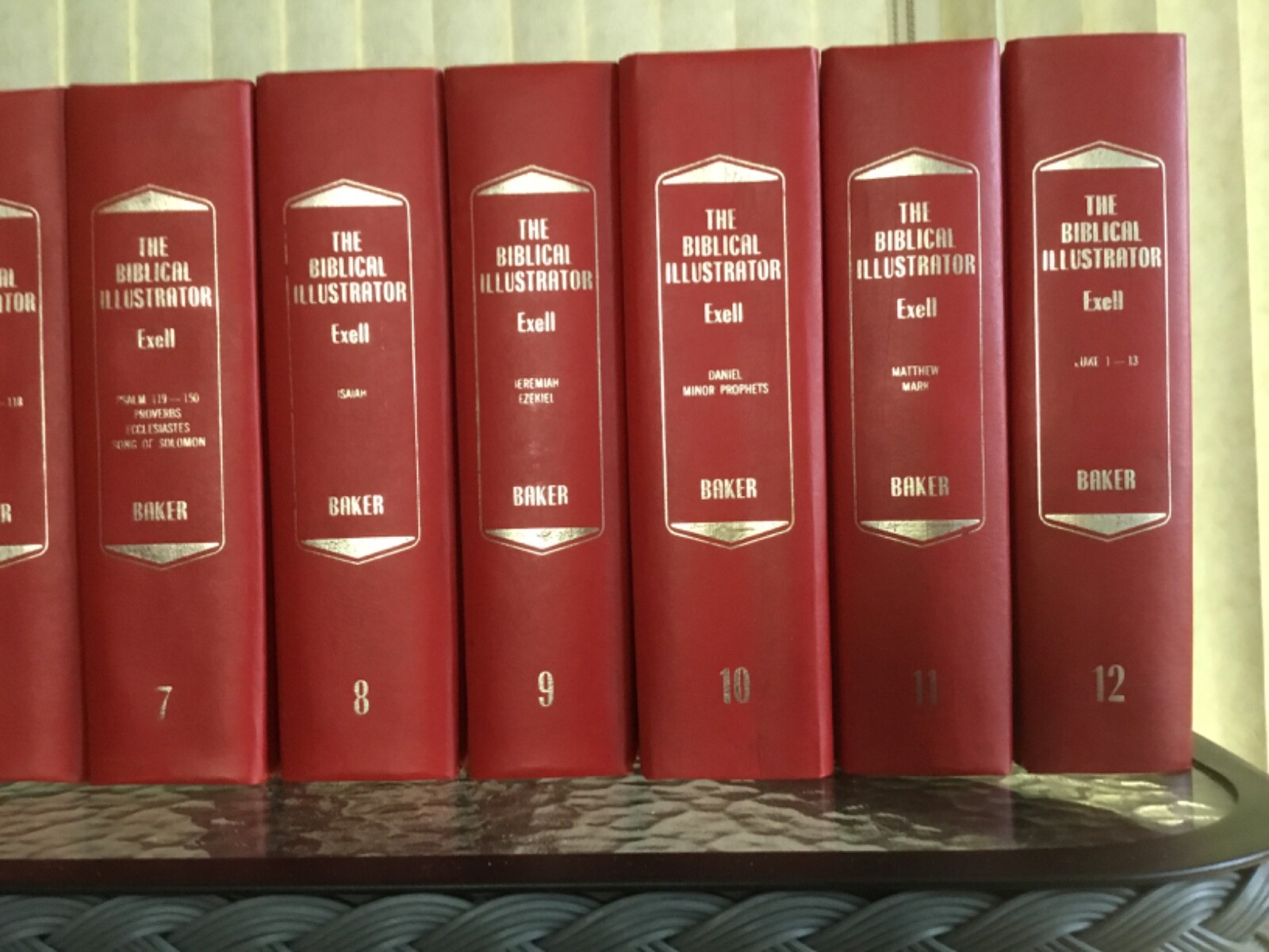 The Biblical Illustrator Joseph S Exell 11 Vol Set Vintage Decorative Books Red