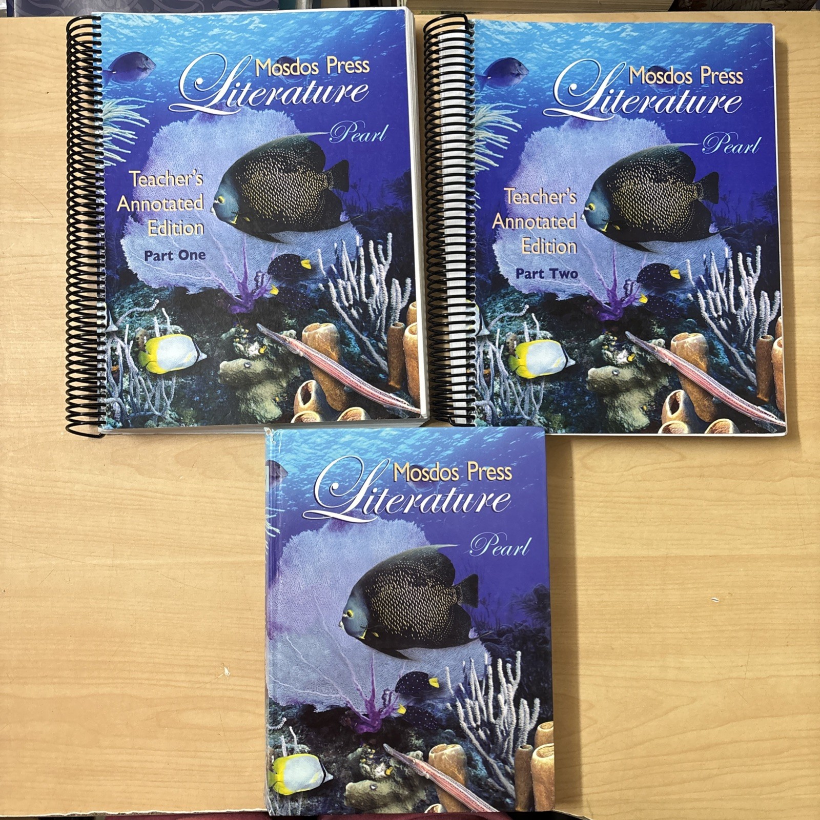 Lot 3 Mosdos Press Literature Pearl Student + Teacher’s Edition Part 1-2 Set
