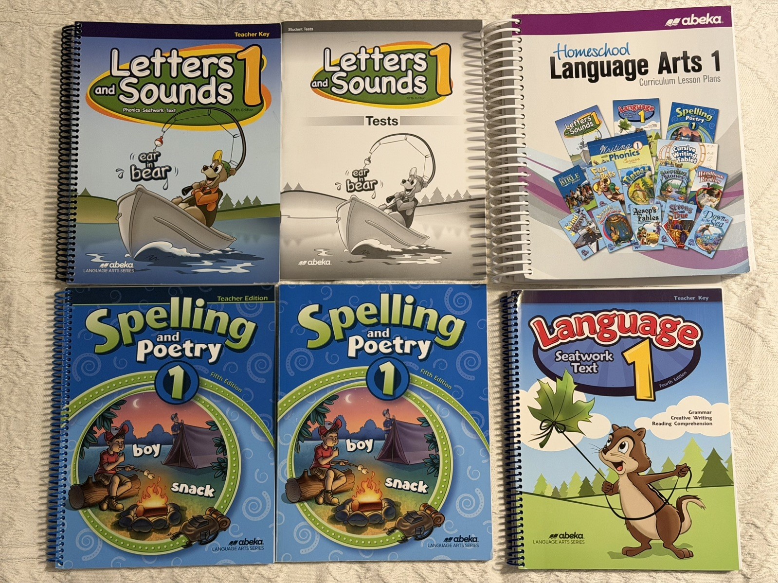 Abeka Grade 1 Homeschool Language Arts BUNDLE