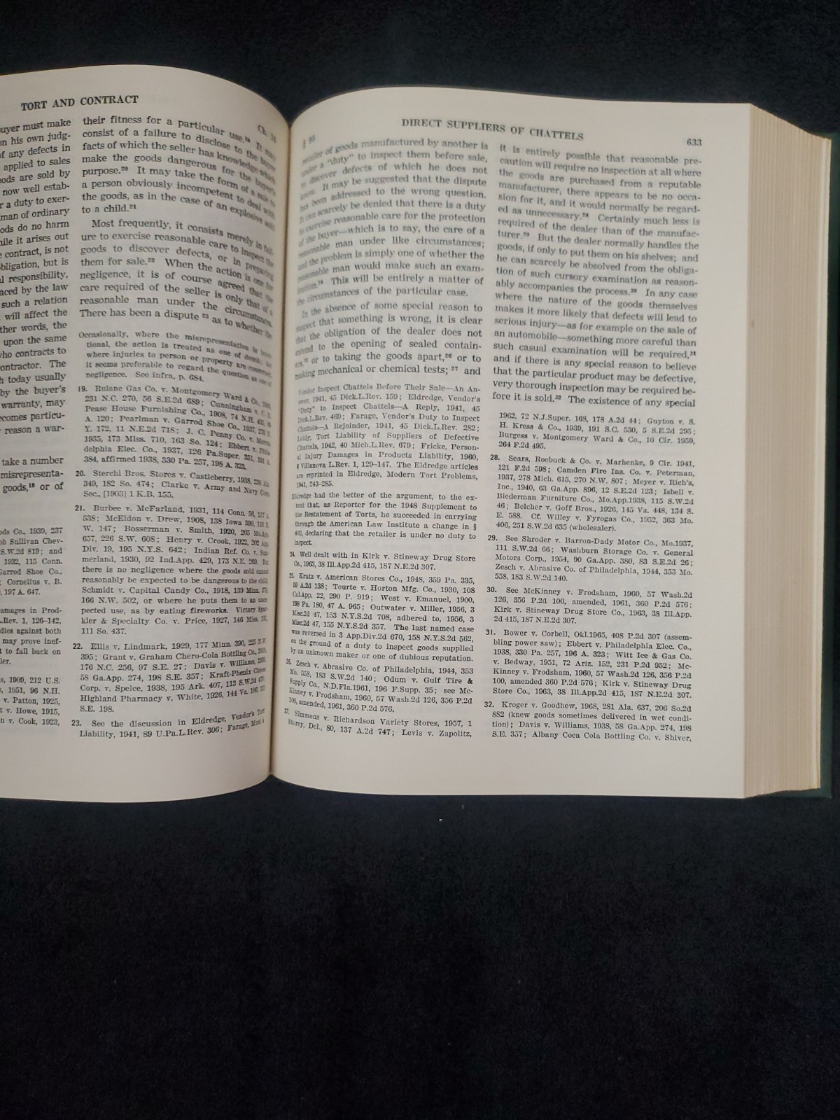 LAW OF TORTS by William L Prosser 1971 Hornbook Series 4th Printing Hardcover
