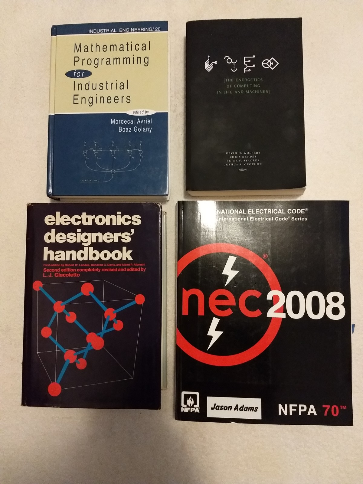 Lot of 4 Electronics/Engineering Mathematics Books, Computing in Life & Machines