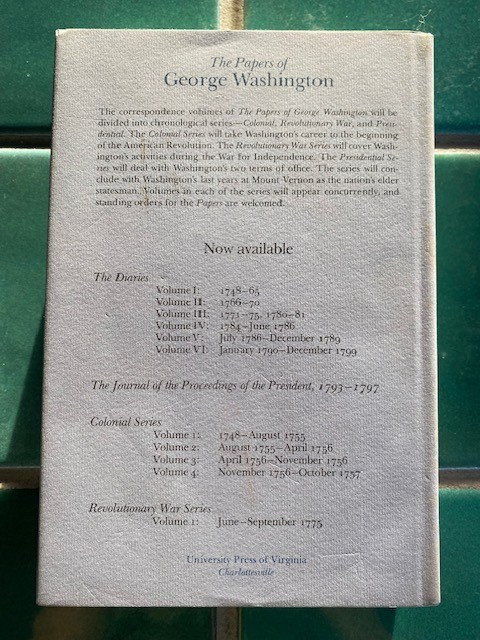 The Papers of George Washington 1 June-September 1775 Abbot HCDJ 1985