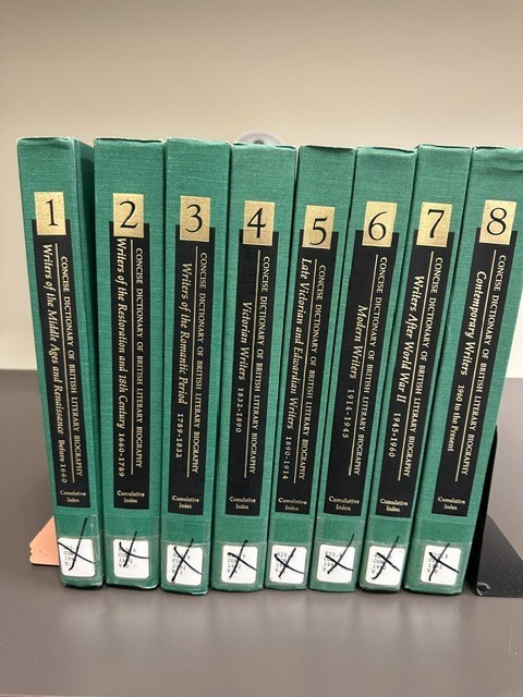 Concise Dictionary of British Literary Biography – Complete 8-Volume Set