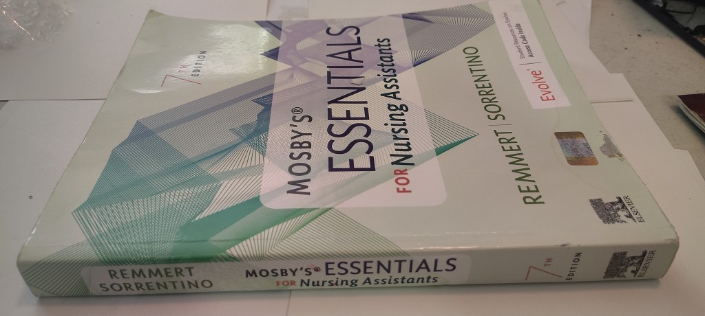 Mosby’s Essentials for Nursing Assistants seventh ed. book 2023 clean/unmarked