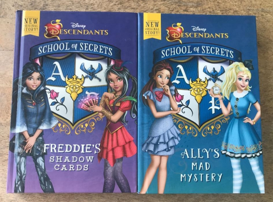 2 DISNEY DESCENDANTS BOOKS ~ JESSICA BRODY ~ FREDDIE’S SHADOW & ALLY’S MYSTERY