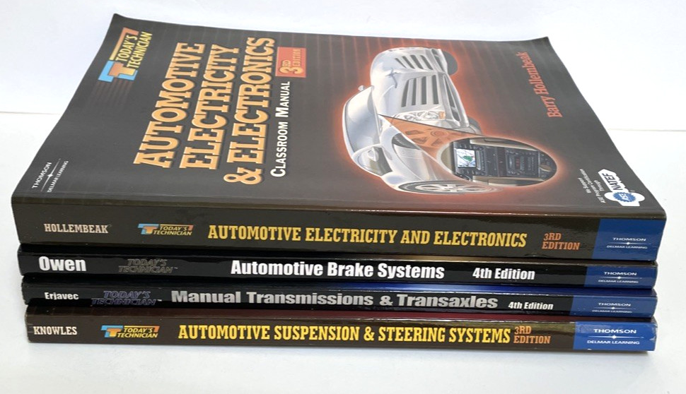 Today’s Technician Thomson Delmar Learning Automotive 4 Classroom Manual Lot