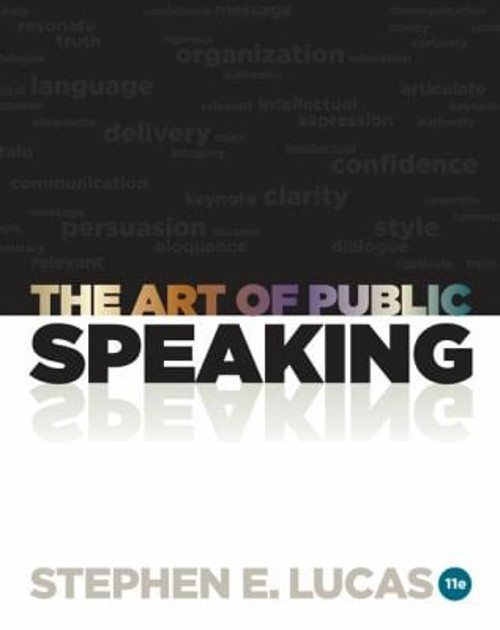 The Art of Public Speaking Paperback Stephen Lucas