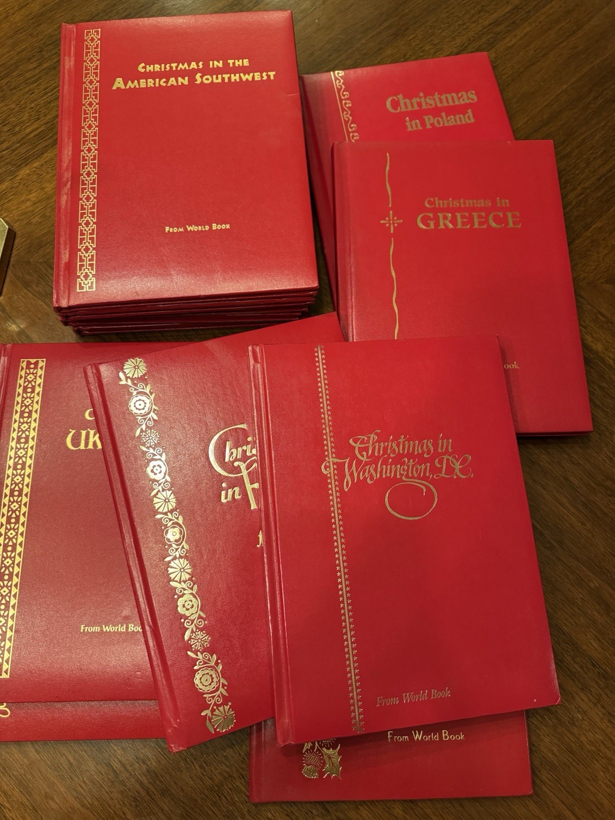 Christmas Around The World By World Book Encyclopedia Set of 12 Hardcovers
