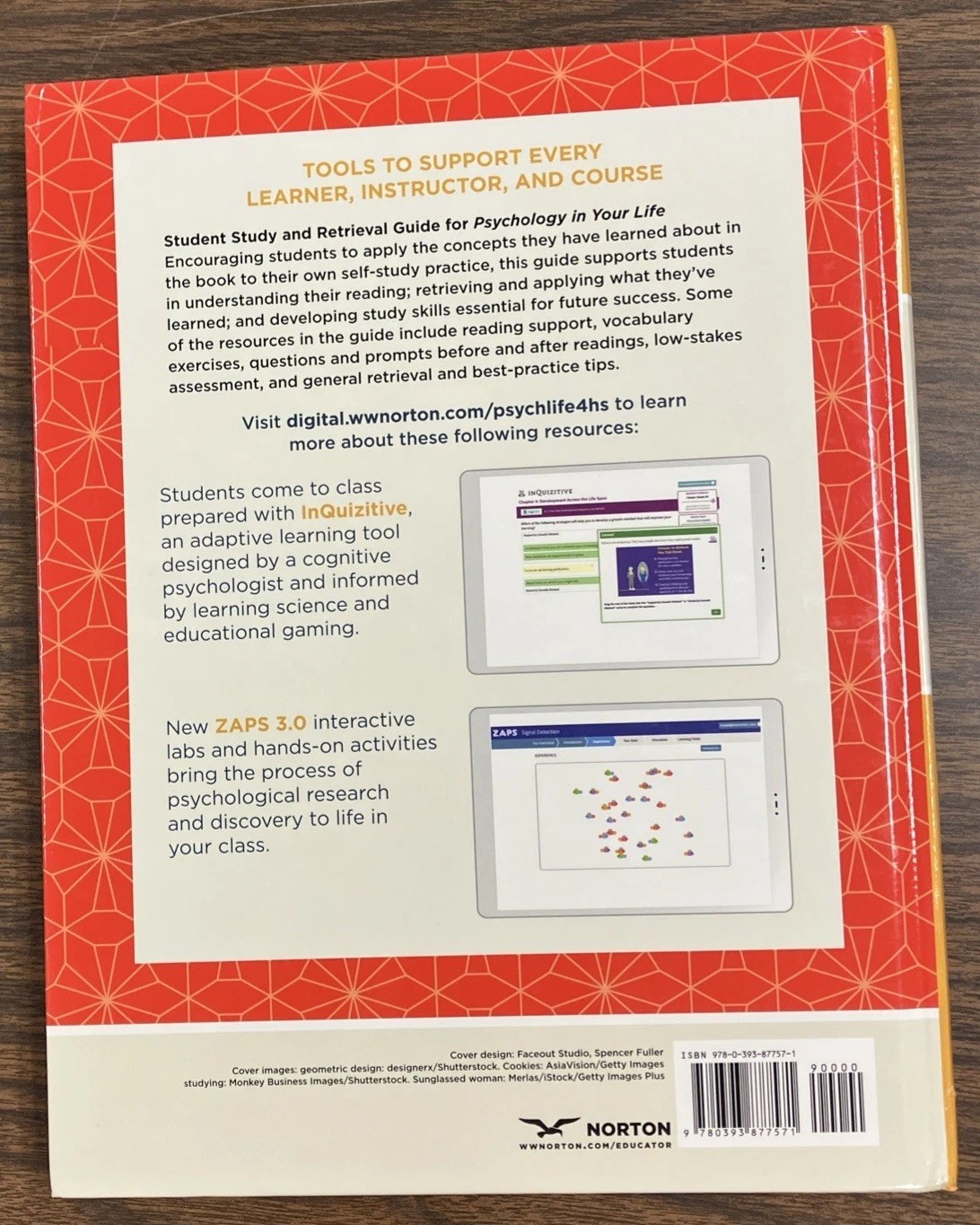 LOT Psychology in Your Life 4e 4th Ed Grison Gazzaniga Student HB & Study Guide