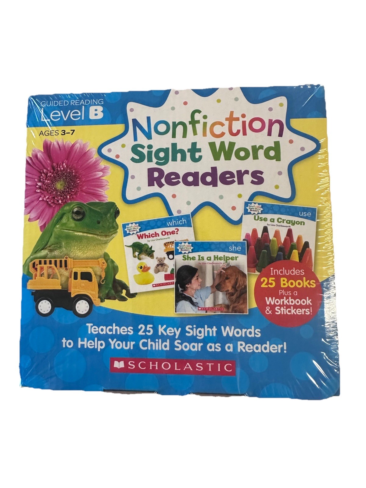 New In Box Scholastic Nonfiction Sight Word Readers Parent Pack Level B