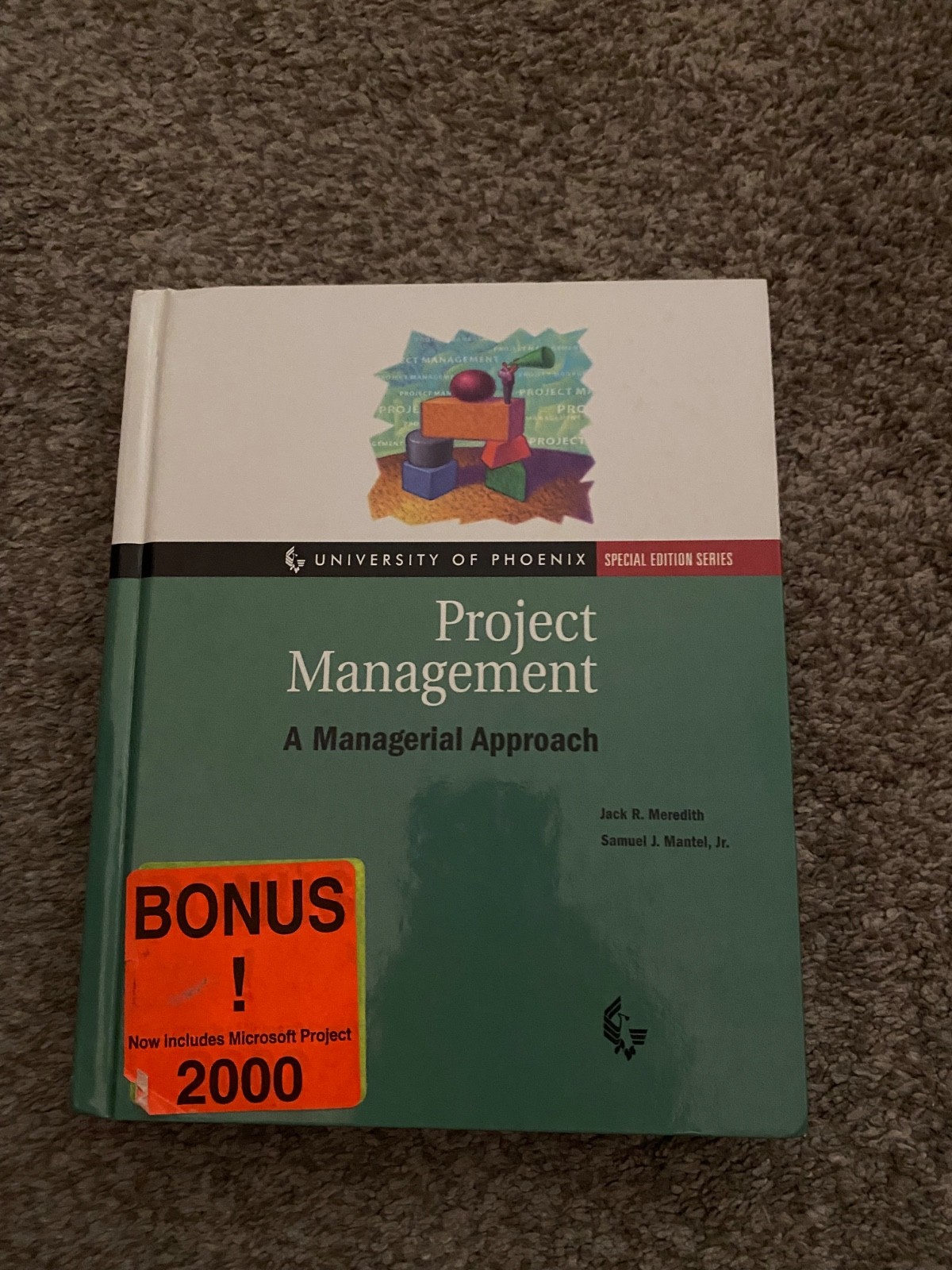 Project Management A Managerial Approach: Includes Microsoft Project 2000 CDROM