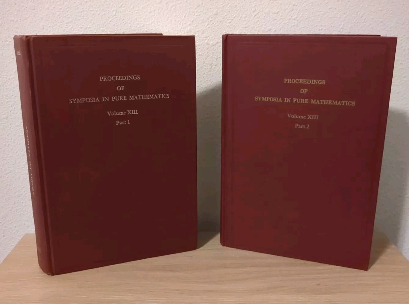 Axiomatic Set Theory Vol 1 + 2 Lot Symposia in Pure Mathematics Hardcover Jech