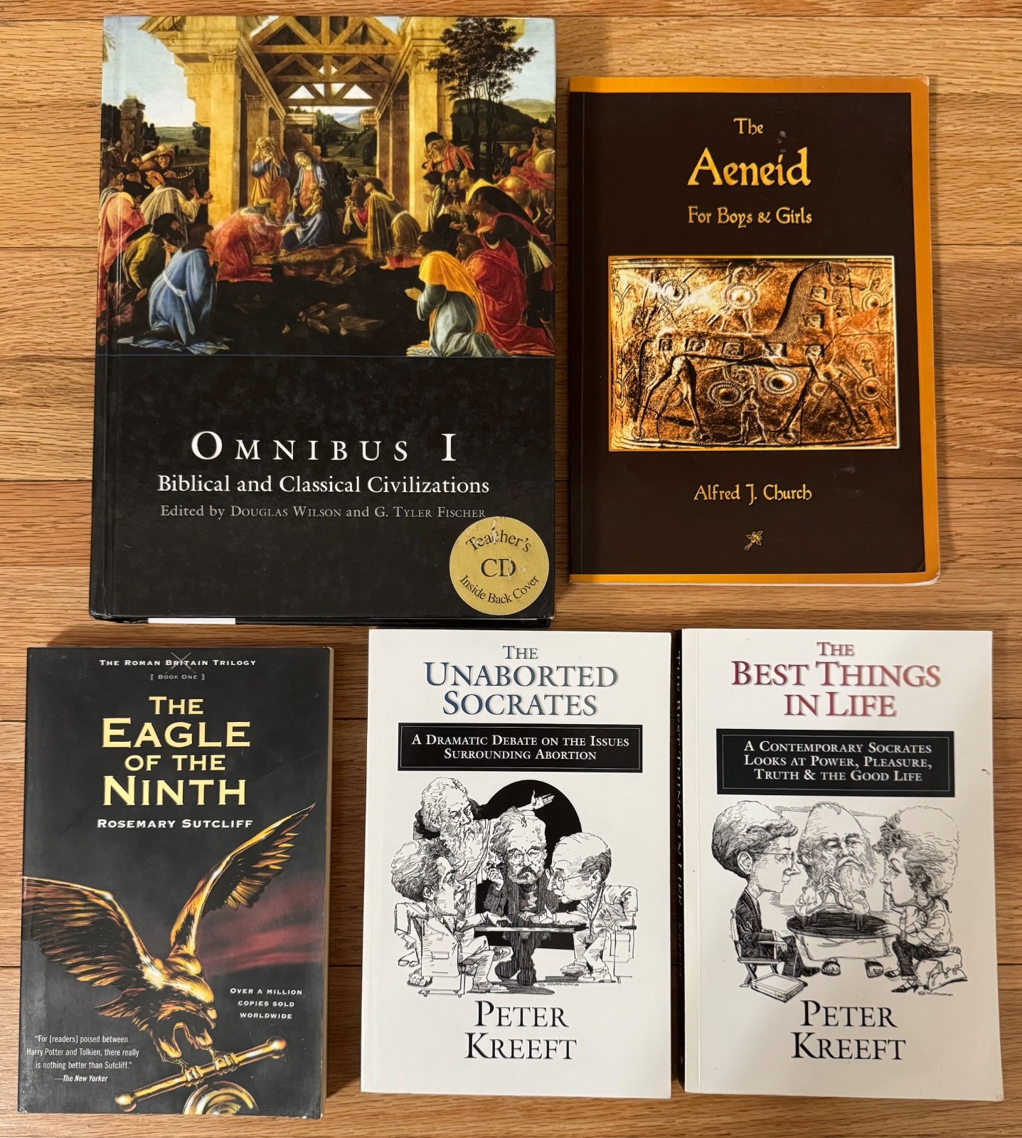 Veritas Press: Omnibus I Literature Set: Textbook and 4 Book Lot