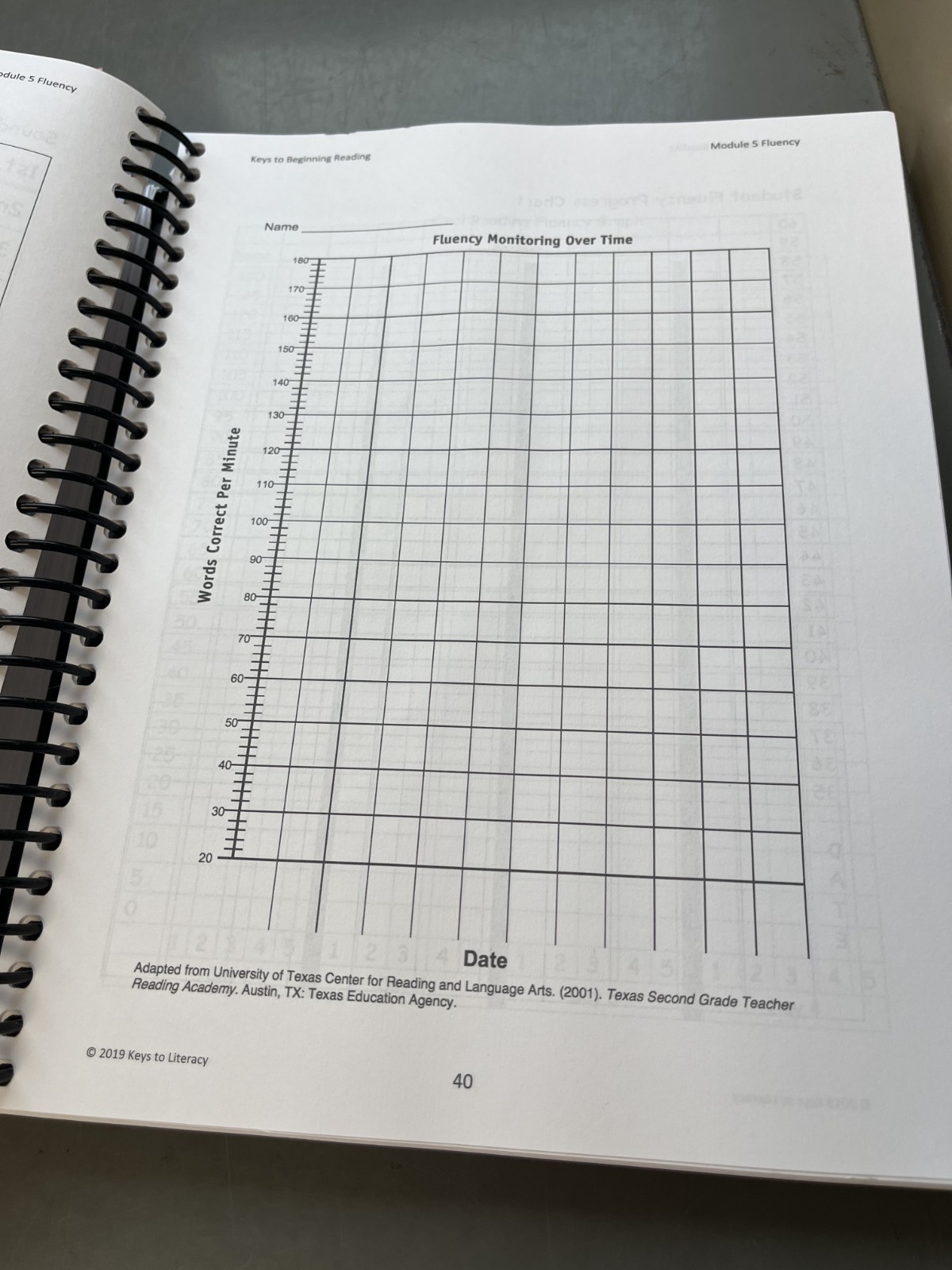 Keys to Beginning Reading – By Joan Sedita, Spiral Bound Book