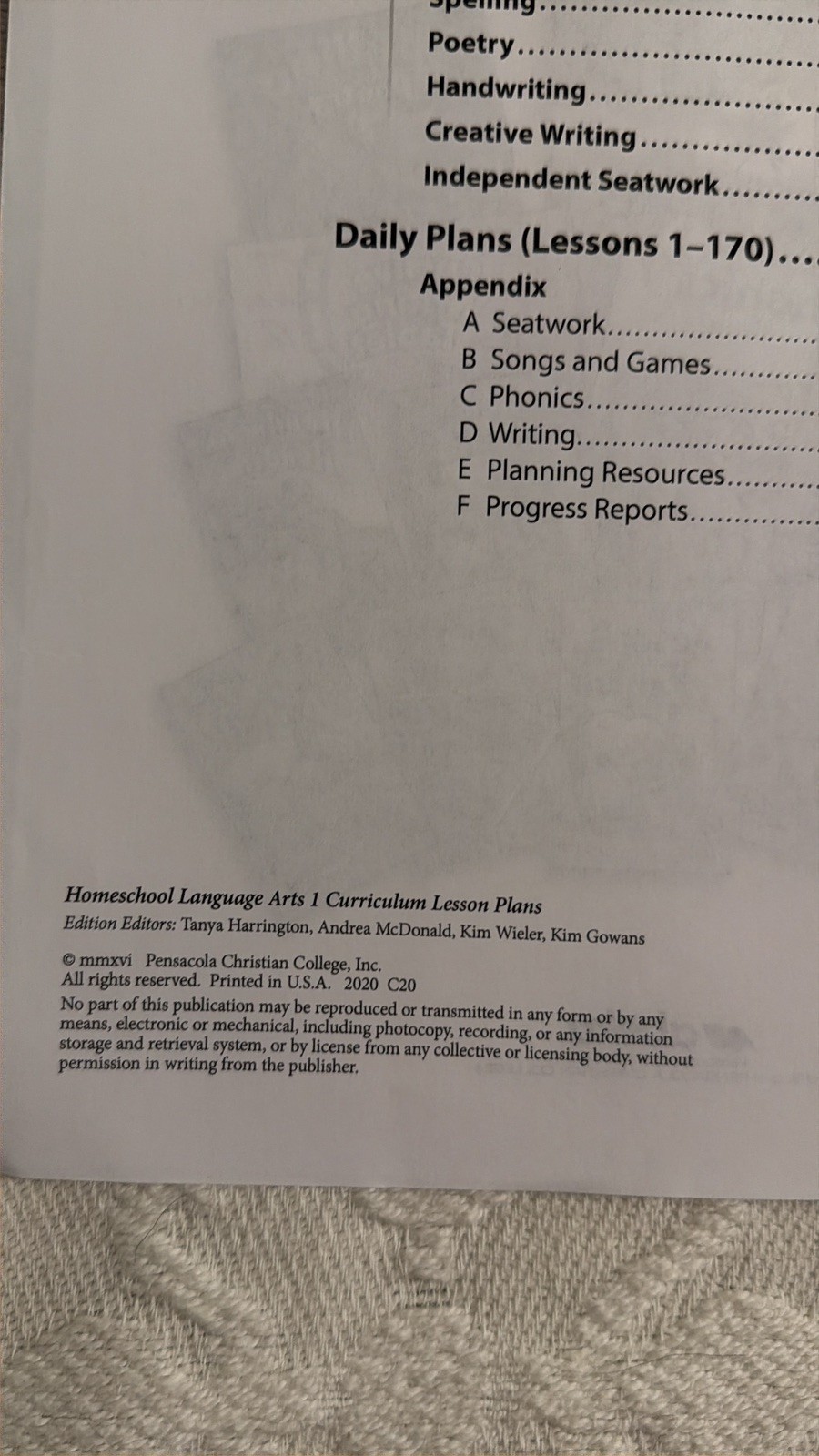 Abeka Grade 1 Homeschool Language Arts BUNDLE