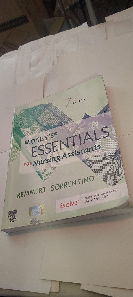 Mosby’s Essentials for Nursing Assistants seventh ed. book 2023 clean/unmarked