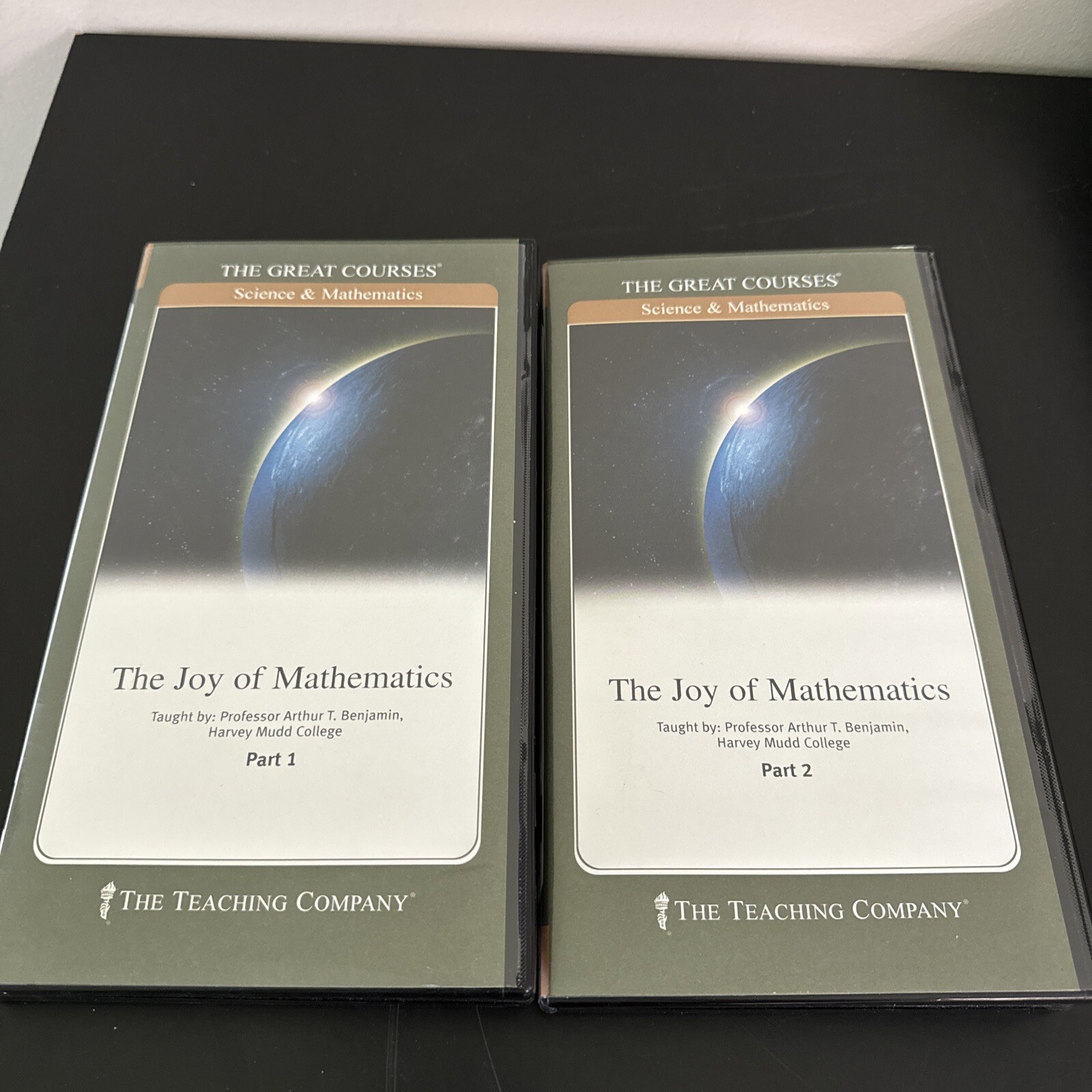 The Great Courses The Joy Of Mathematics Parts 1 and 2 with 2 Book and 4 DVD SET