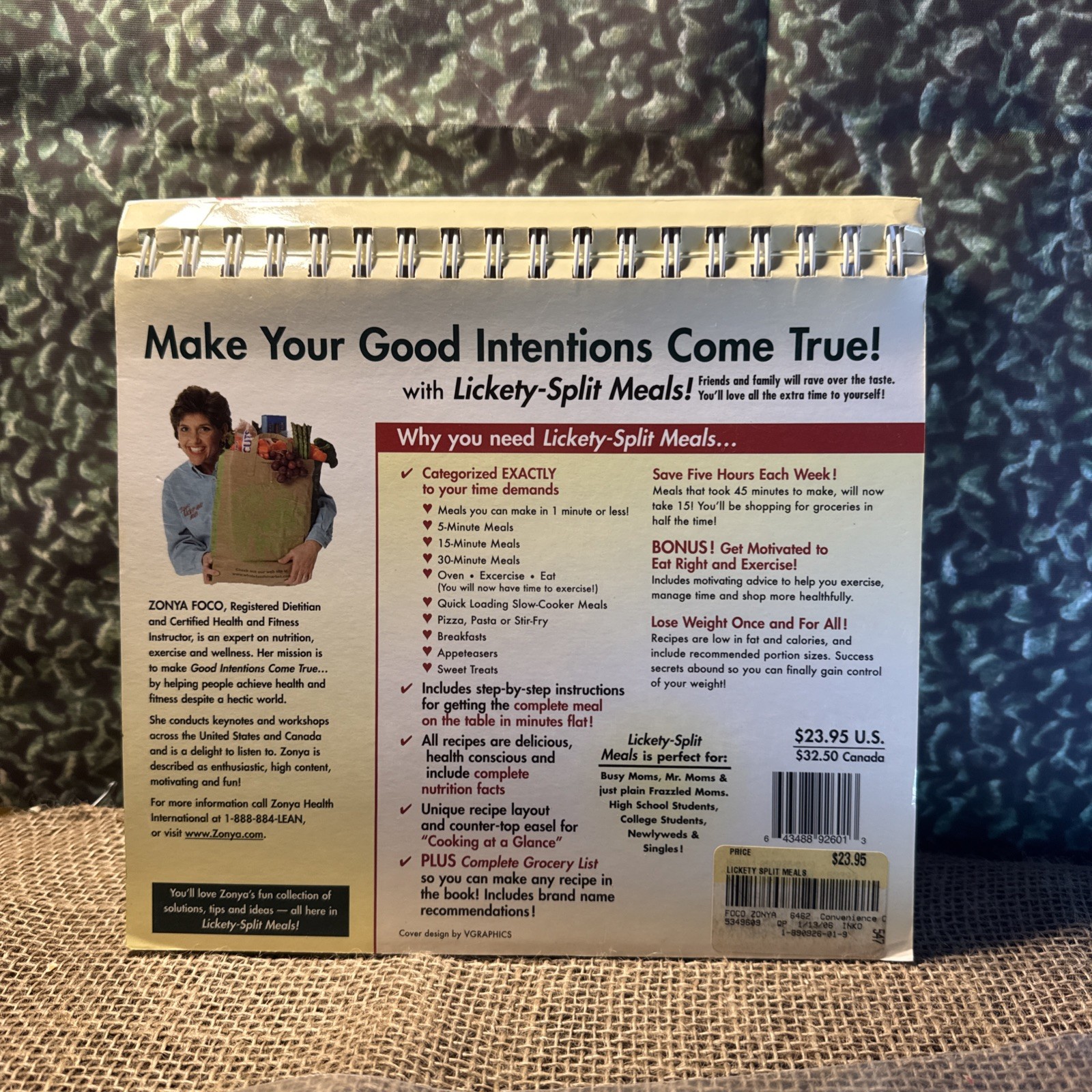 Lickety-Split Meals for Health Conscious People on the Go! by Zonya Foco (1998,