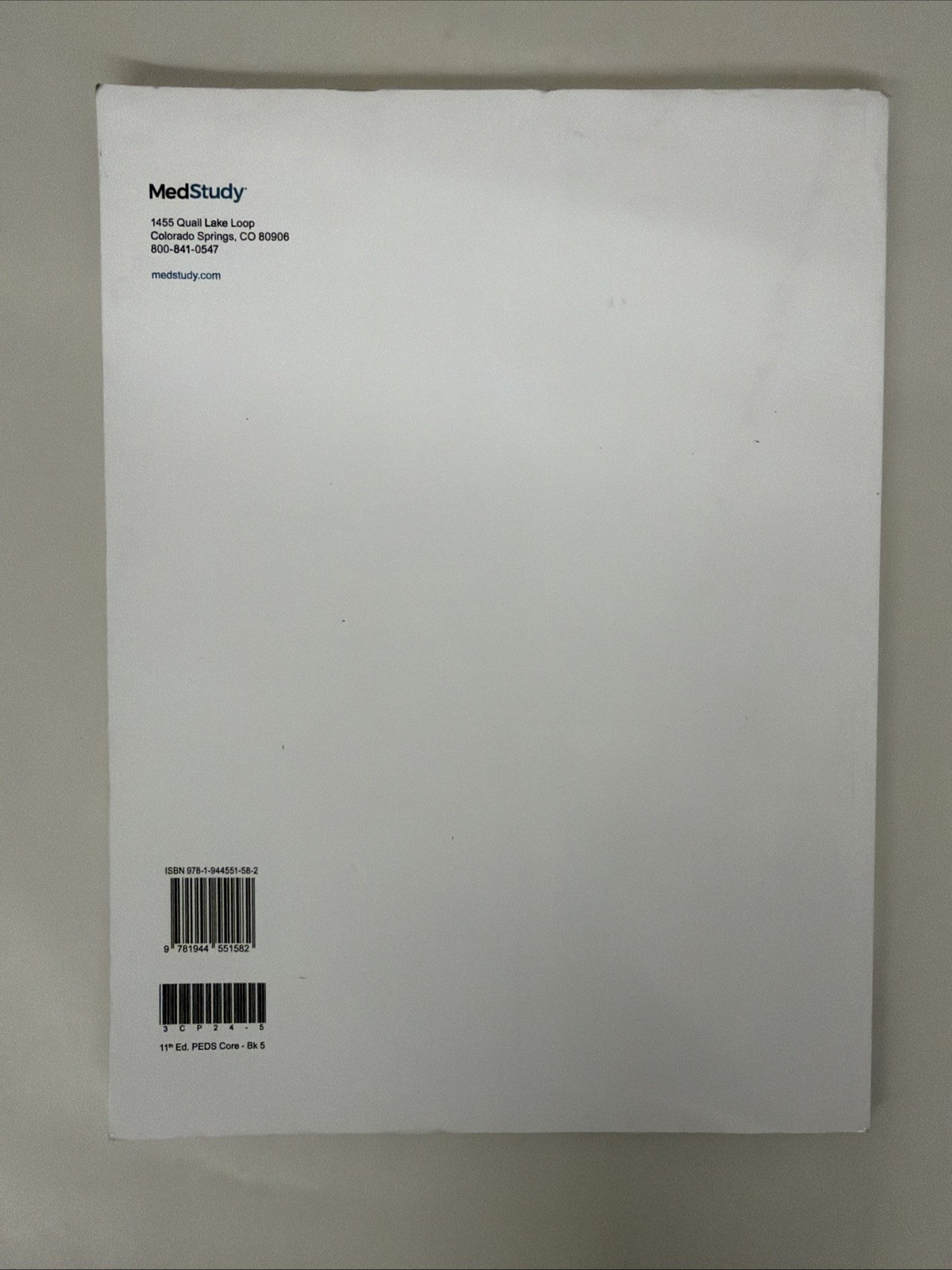 2024-2025 MedStudy Pediatrics Core 5 -11th Edition HIGHLIGHTED MARKER
