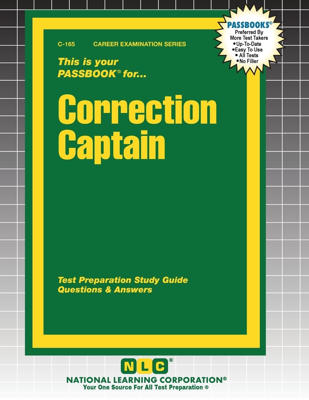CORRECTION CAPTAIN (CAREER EXAMINATION) PAPERBACK **NEW**