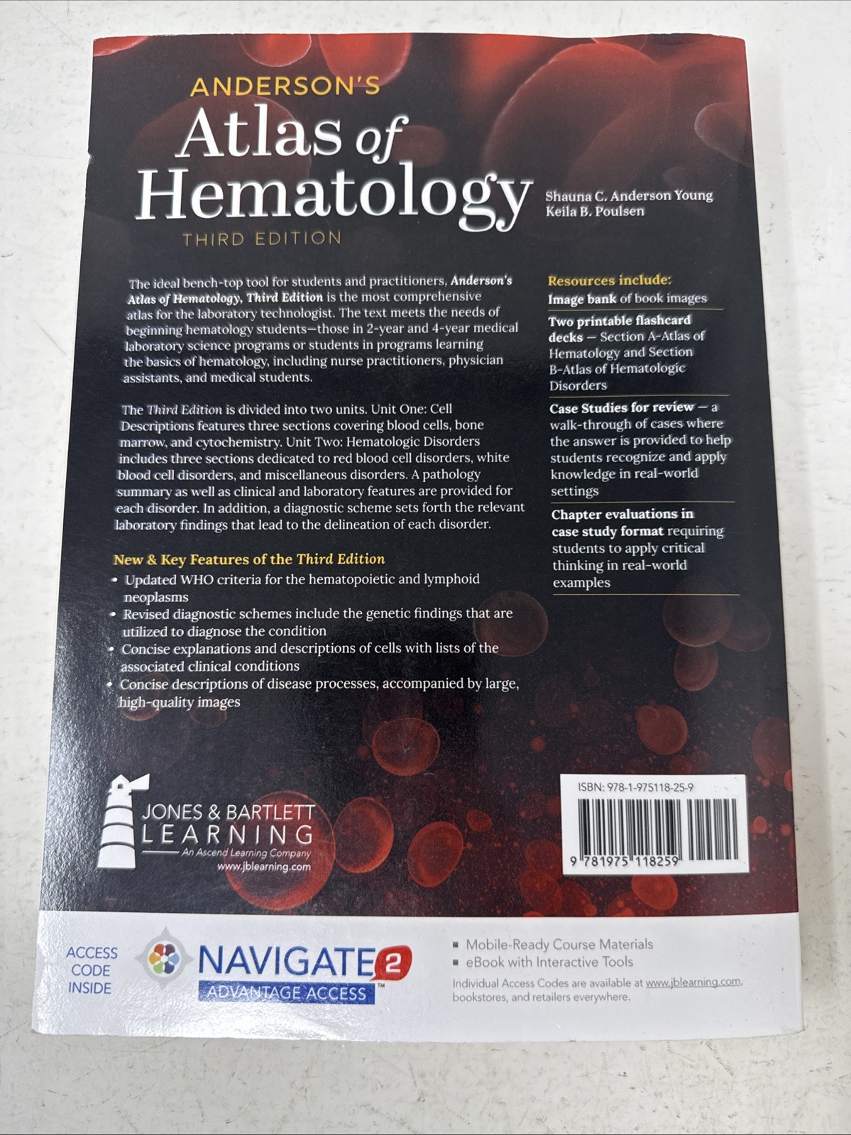 Anderson’s Atlas of Hematology 3rd. Rd. W/ Code. Shauna Anderson