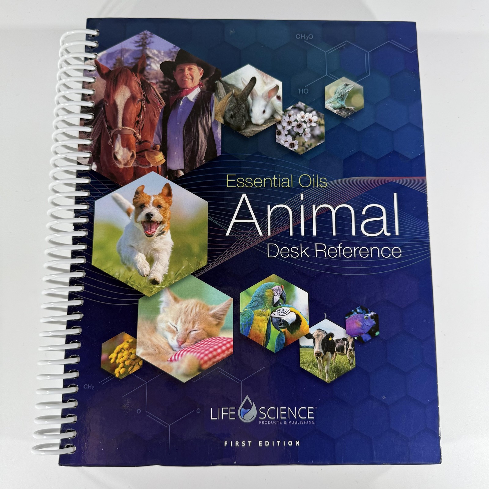 1st Edition Essential Oils Animal Desk Reference EODR Spiral Bound Text Book HTF