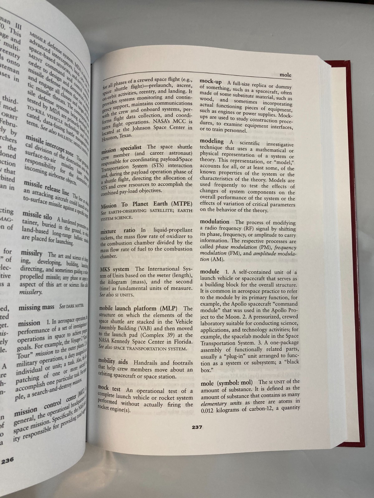 THE FACTS ON FILE DICTIONARY OF SPACE TECHNOLOGY By Joseph A. Angelo LIKE NEW