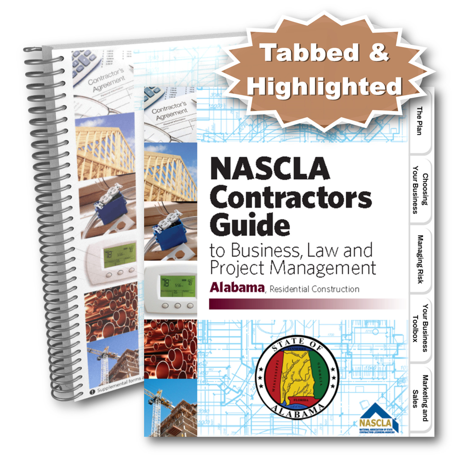 Pre-Tabbed & Highlighted NASCLA Alabama Residential Construction 4th Edition