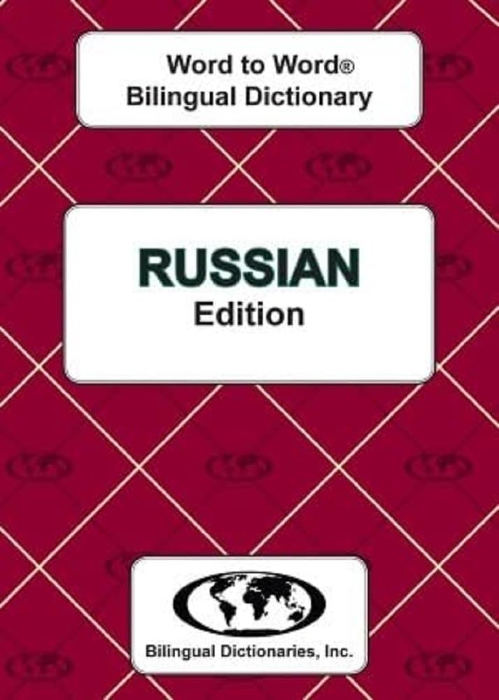 Russian edition Word To Word Bilingual Dictionary