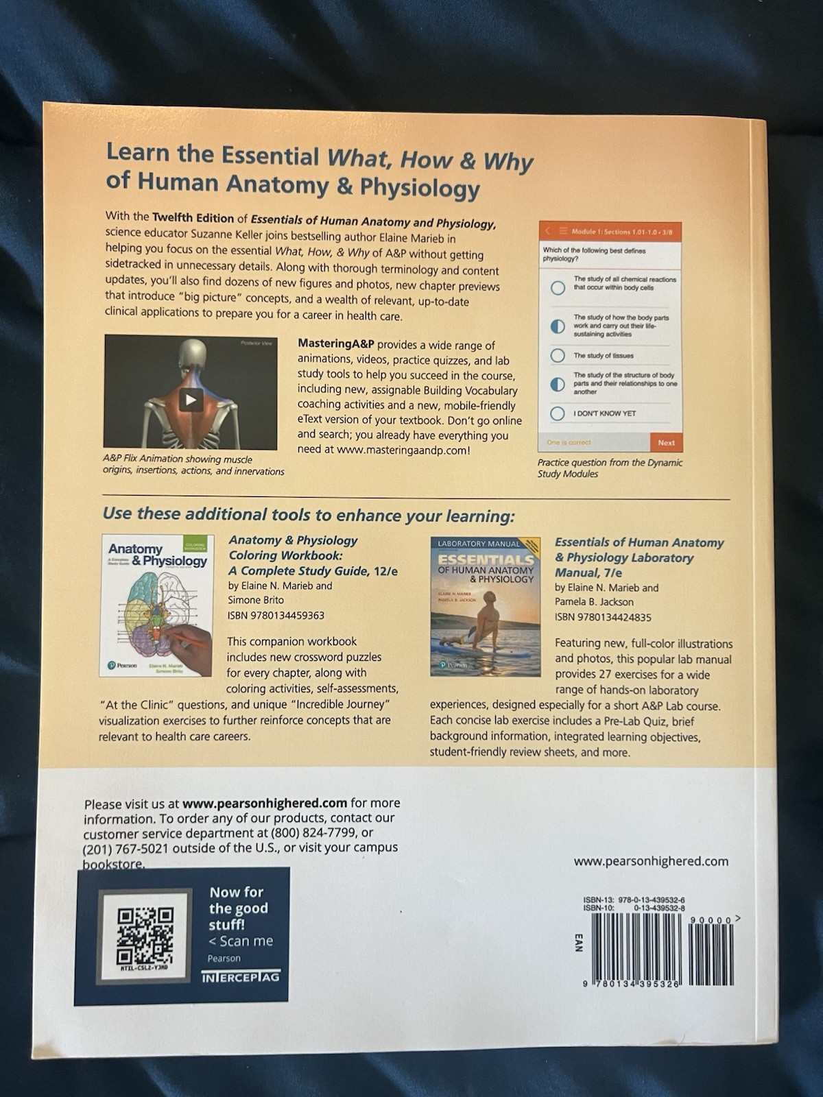 (Bundle) Essentials of Human Anatomy and Physiology Twelfth Edition + Lab Manual