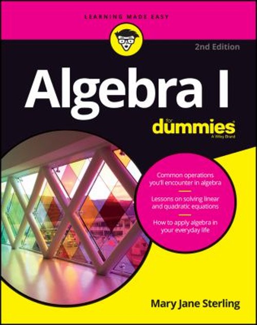Algebra I for Dummies Paperback Mary Jane Sterling