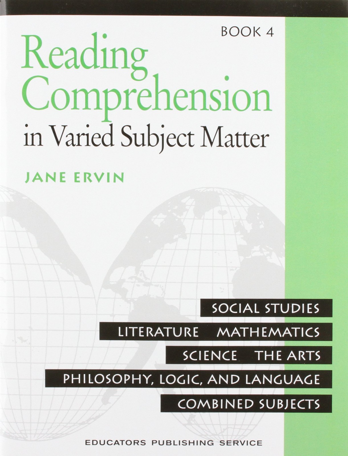 Reading Comprehenion in Varied Subject Matter by Jane Ervin