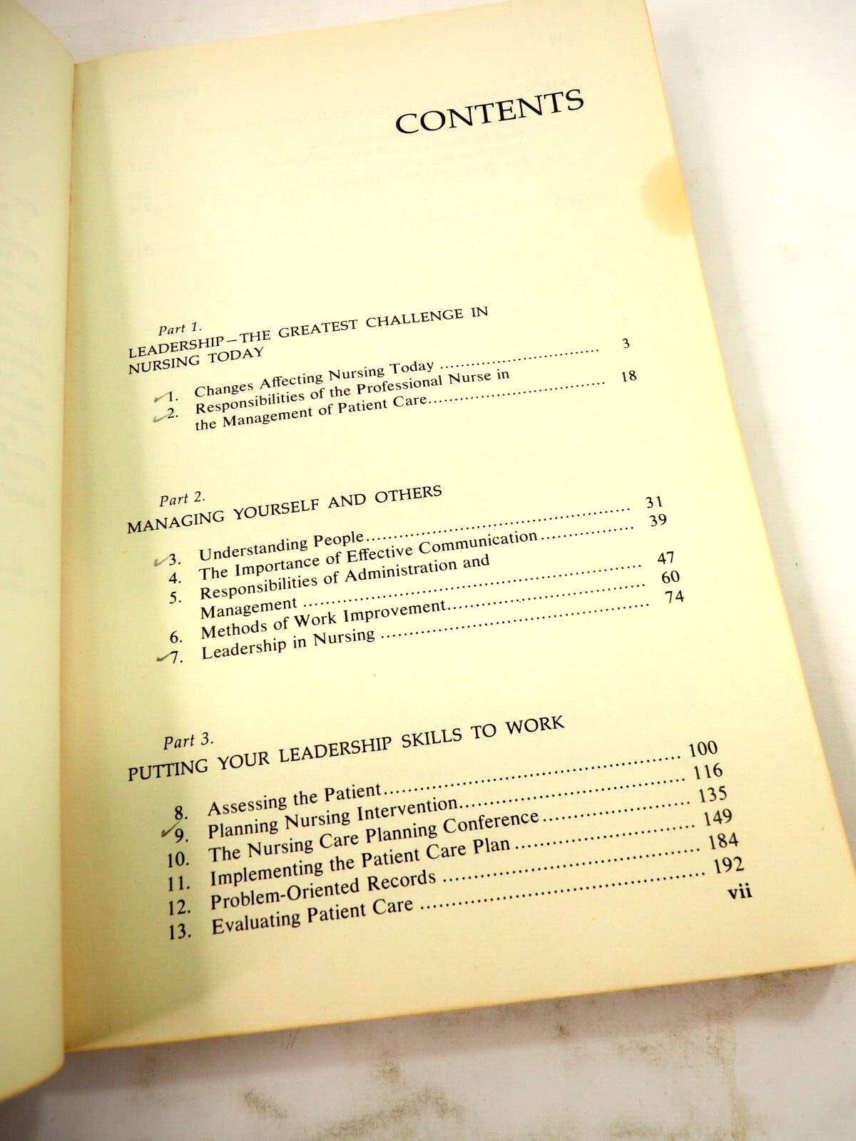 Management of Patient Care by Thora Kron W.B. Saunders Paperback 1976