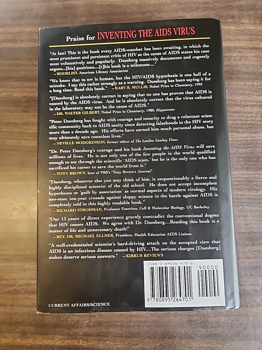 Inventing the AIDS Virus by Peter Duesberg 1st Ed 1st Printing HC DJ