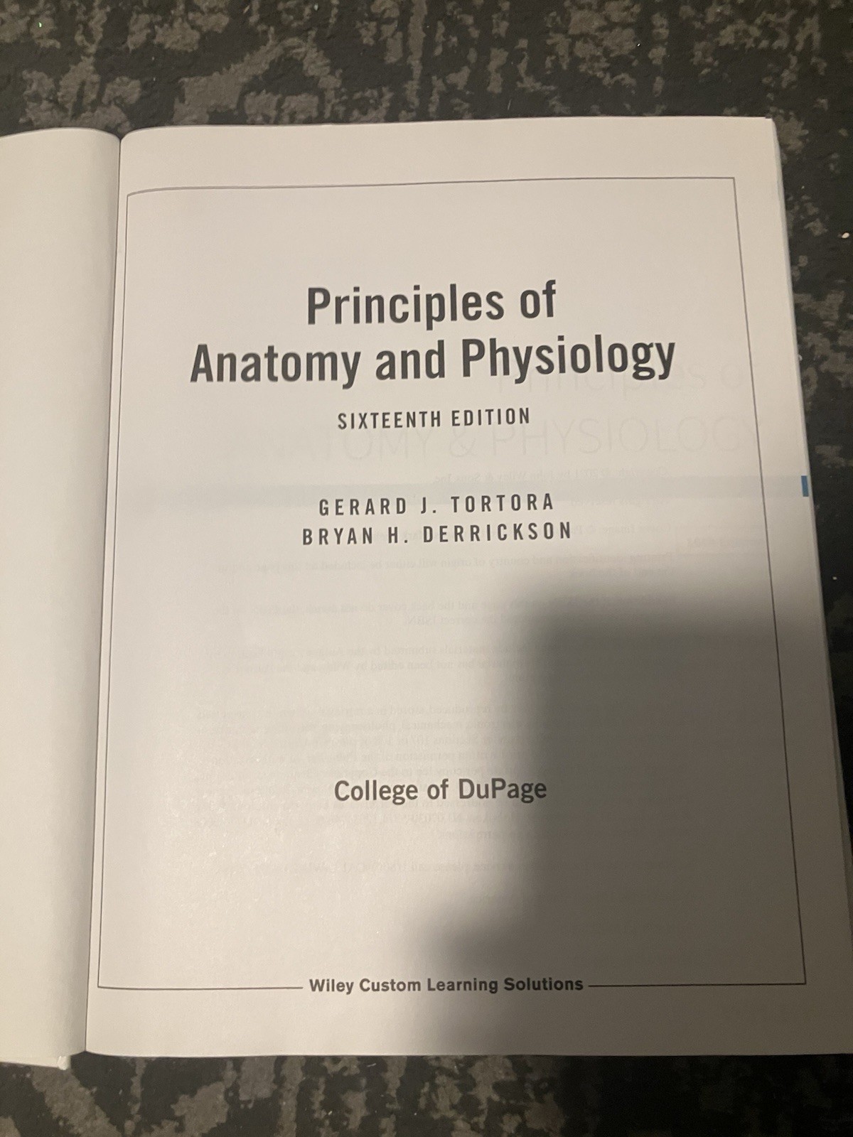 Principles of Anatomy & Physiology 16th Edition Textbook Tortora Derrickson