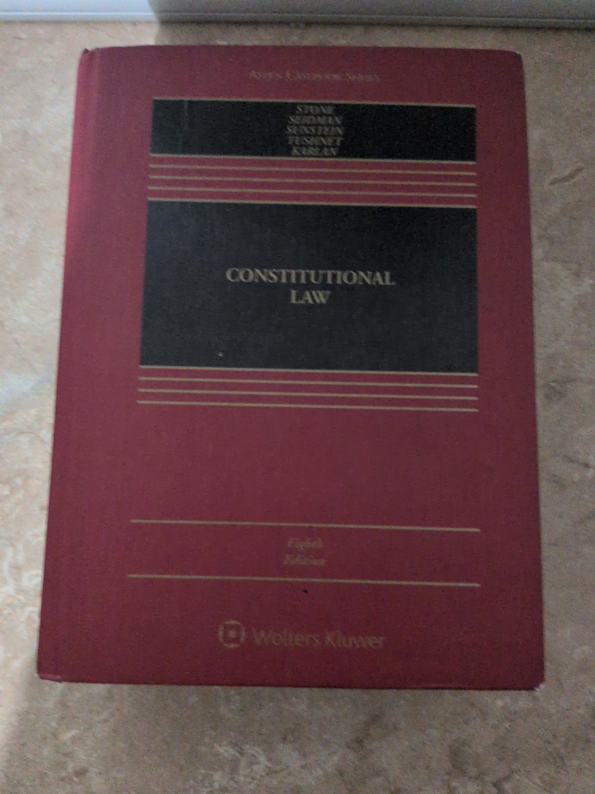 Aspen Casebook Series: Constitutional Law, 8th edition