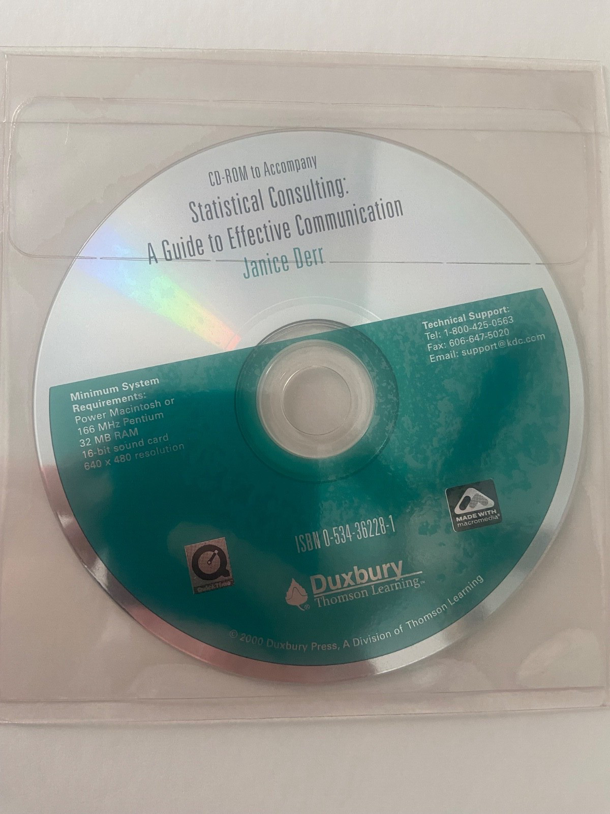 Statistical Consulting: A Guide to Effective Communication ~ INCLUDES CD-ROM