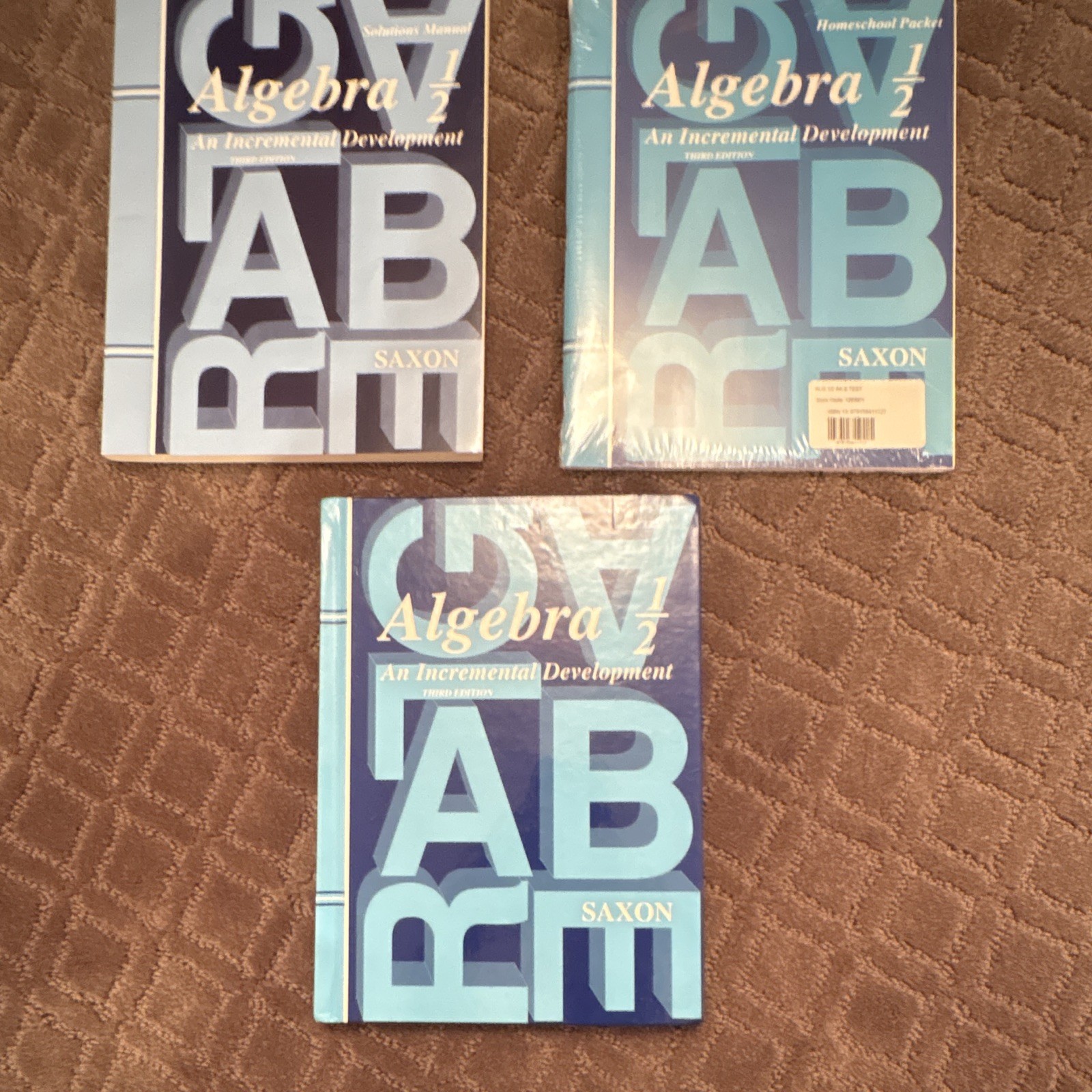 Saxon Algebra 1/2 3rd Edition Full Set [Like New]