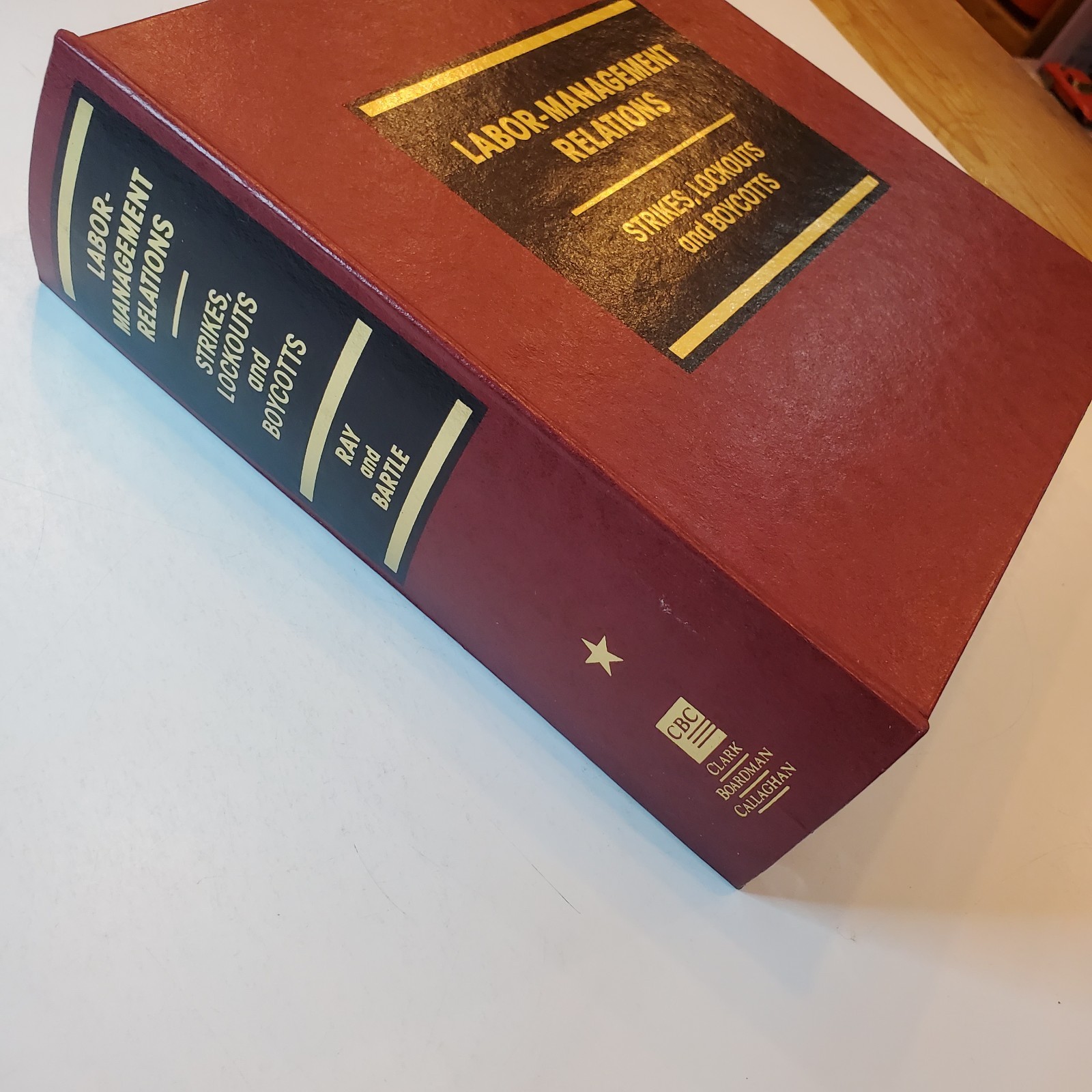 Labor Management Relations Strikes Lockouts and Boycotts Vtg 90s Binder Law Rule