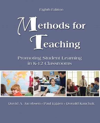 Methods for Teaching: Promoting – Paperback, by Jacobsen David A.; – Acceptable