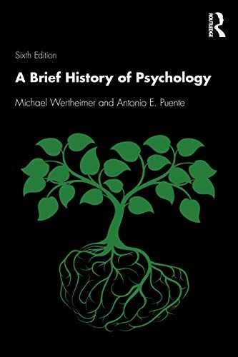 A Brief History of Psychology – Paperback, by Wertheimer Michael – New
