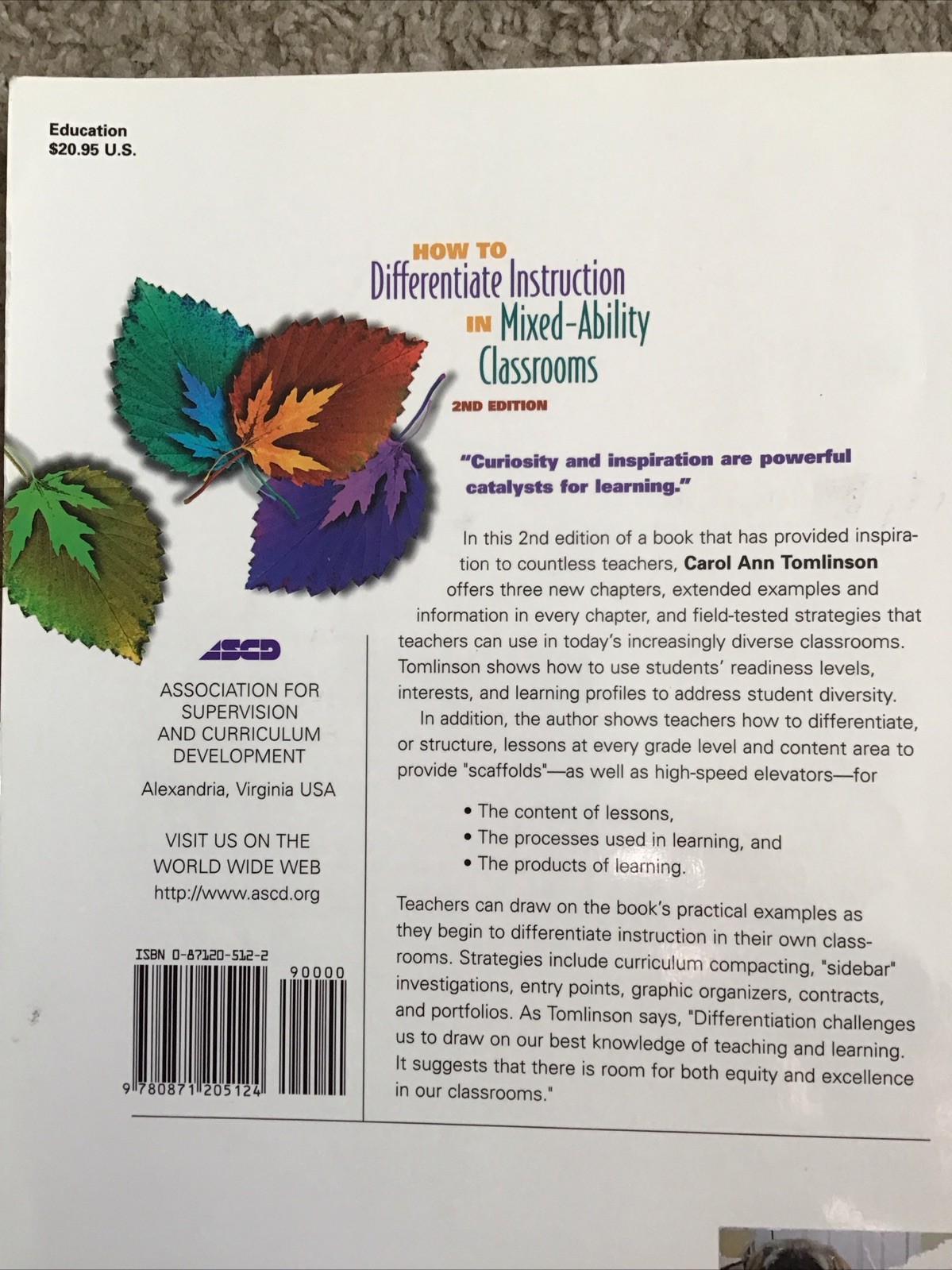 2-Book Lot ~ DIFFERENTIATED CLASSROOM + MIXED-ABILITY CLASSROOMS~ Paperback- VG