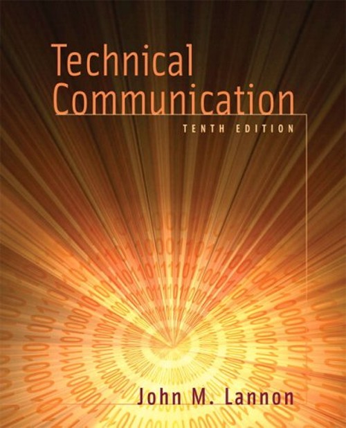 Technical Communication Paperback John M. Lannon