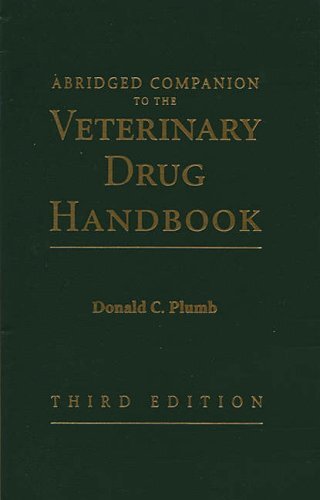 VETERINARY DRUG HANDBOOK, 3RD EDITION By Donald C. Plumb *Excellent Condition*