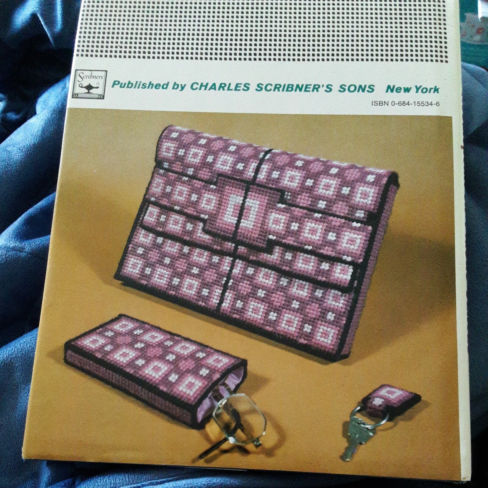 Needlepoint of Plastic Canvas Hardcover with Dust Jacket 9″ x 7.5″ 127 Pages