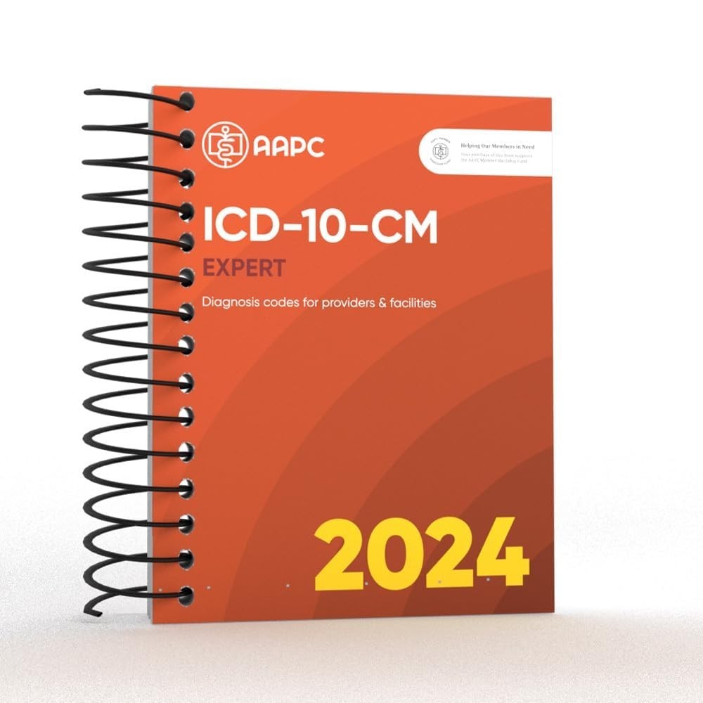 AAPC ICD-10-CM Expert 2024 Spiral Bound Diagnosis Codes Book New Sealed