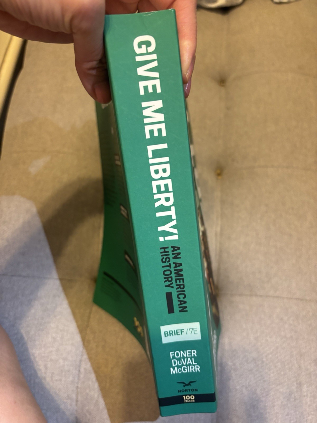 Give Me Liberty! An American History Brief 7th Ed Foner DuVal McGirr PB 2019