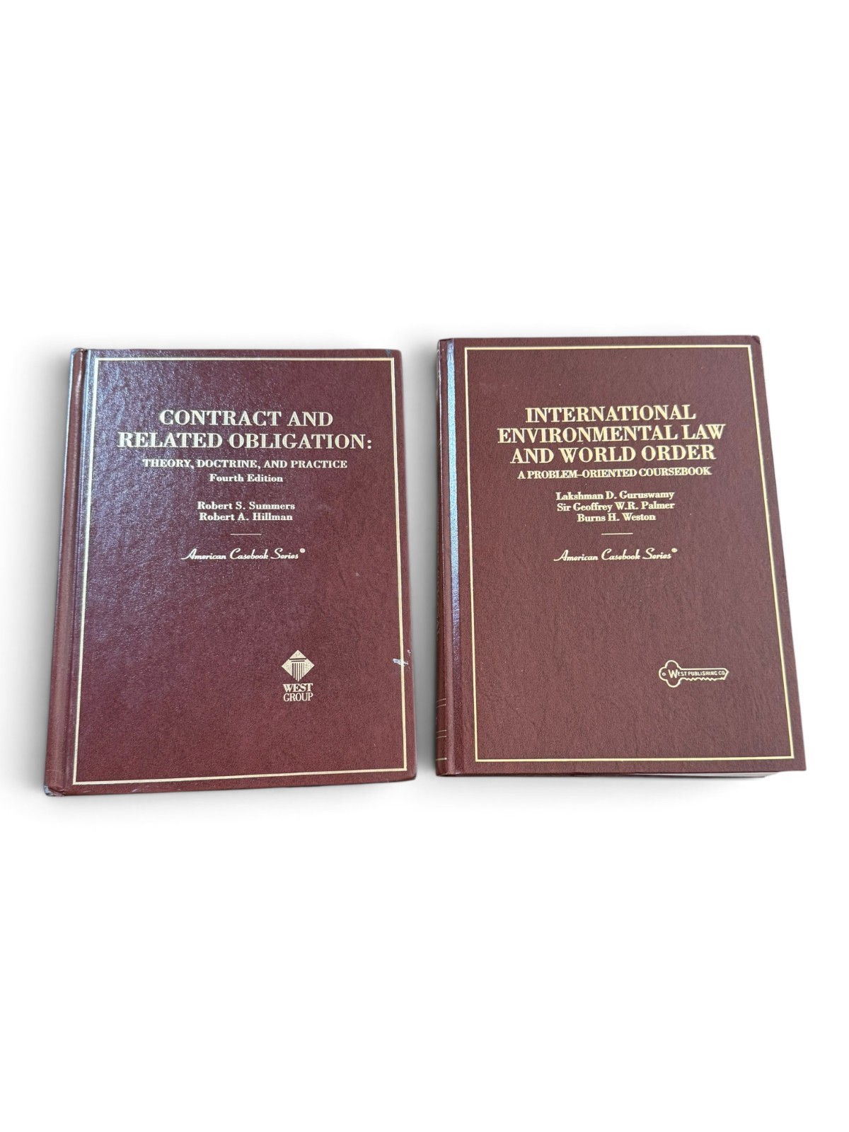 Lot 2 Law Casebooks Contracts Environmental Law Summers Guruswamy West HC