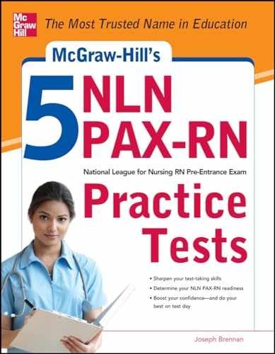 McGraw-Hill’s 5 NLN PAX-RN Practice – Paperback, by Brennan Joseph – Very Good f